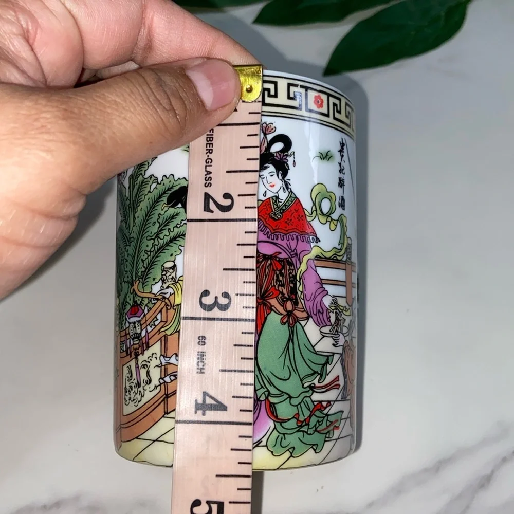 Asian Lady’s Collectible Coffee Cup